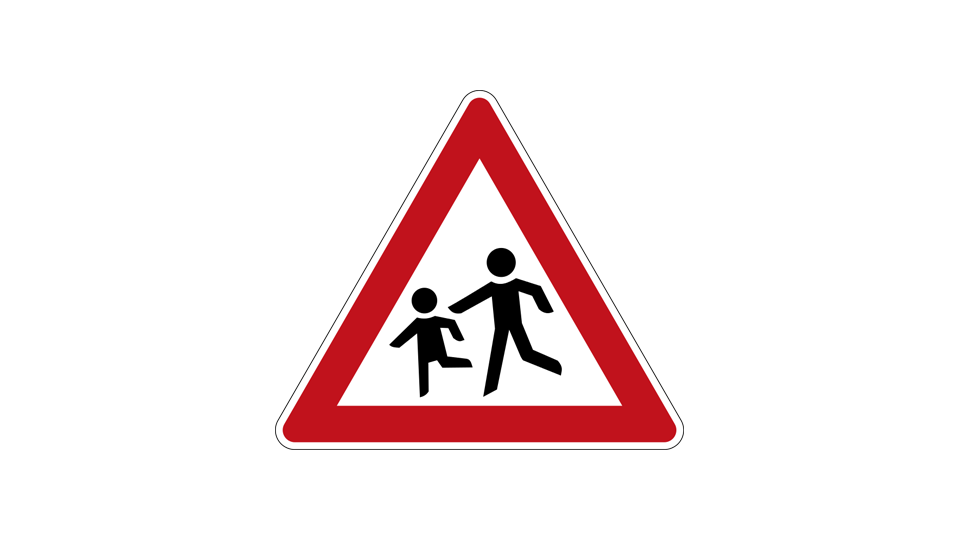 Verkehrsschild Achtung Kinder