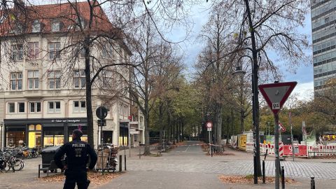 Vorübergehende Sperrstelle Salzstraße/Promenade