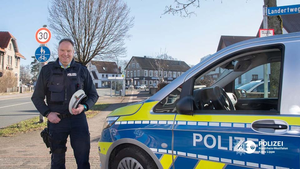 Polizeihauptkommissar Matthias Potthast ist neuer Bezirksdienstbeamter im Bereich Detmold.