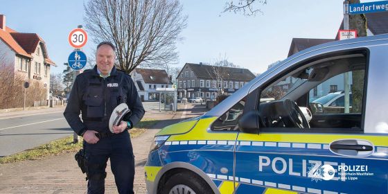 Polizeihauptkommissar Matthias Potthast ist neuer Bezirksdienstbeamter im Bereich Detmold.